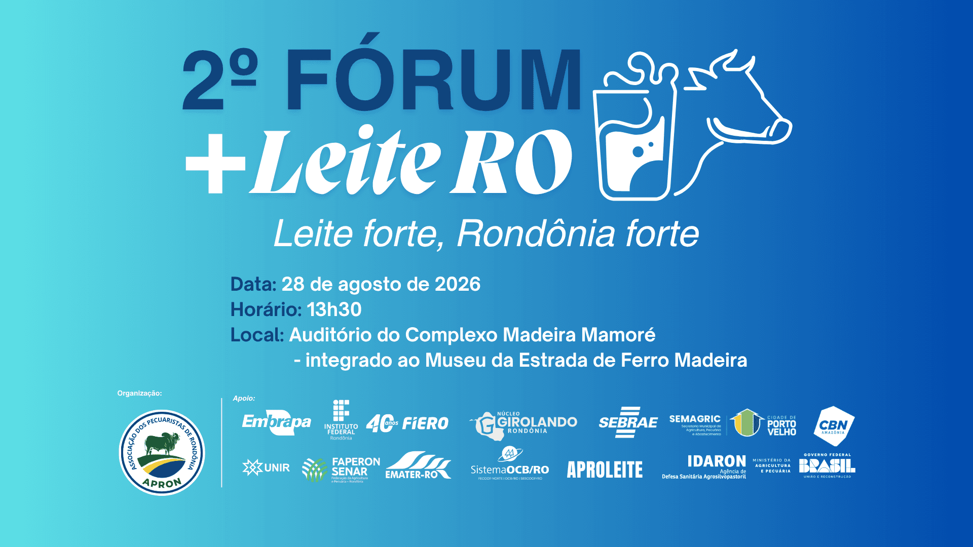 2º Fórum +Leite RO reúne lideranças para construir propostas para o fortalecimento da cadeia leiteira em Rondônia